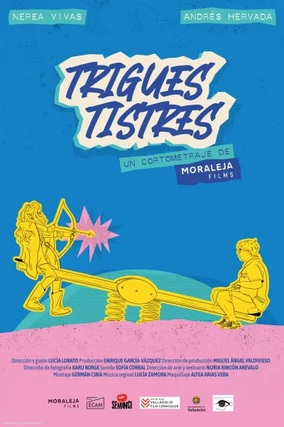 Cartel de Trigues Tistres, cortometraje de Lucía Lobato (Moraleja Films)